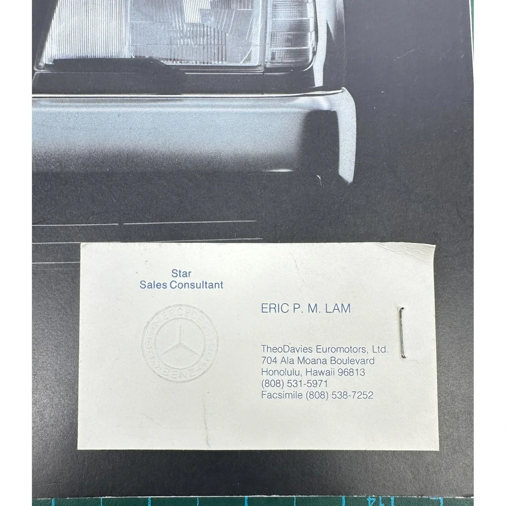 Vintage 1992 Mercedes-Benz S-Class W140 Sales Brochure 600 SEL 500 SEL Catalog